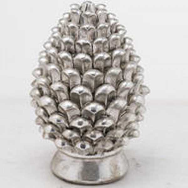 Silver Decorative Pinecone